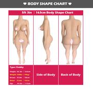 163CM 5ft3in big boobs fat sex doll big ass chubb huge breast silicone tpe realistic sexy dolls invented by Automatic Woman
